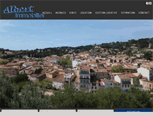 Tablet Screenshot of albert-immobilier.com